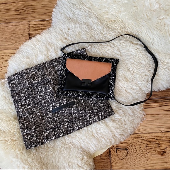 Loeffler Randall Double Pouch Crossbody Detachable Purse Bag - Picture 11 of 16